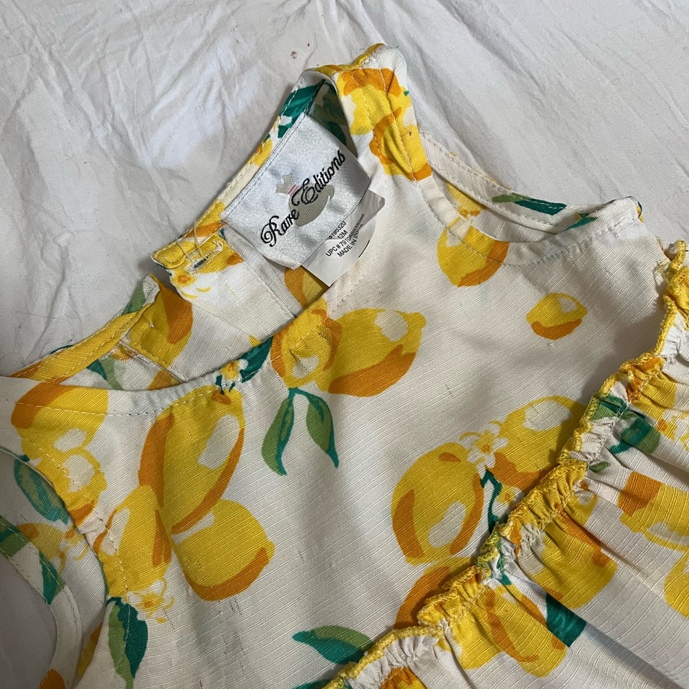 Sweet summer two piece lemon set 12months